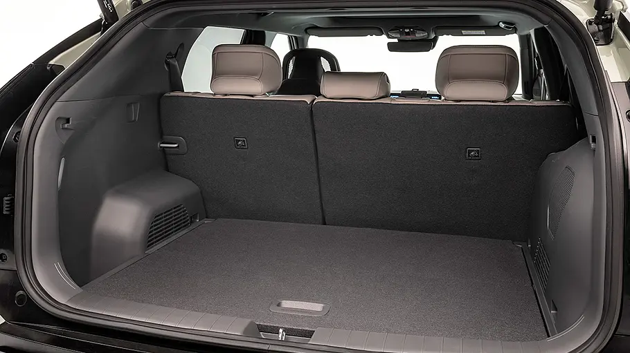 Kia EV3 Der Kofferraum des Kia EV3.
