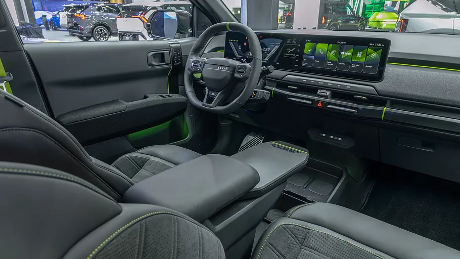 Kia EV3 GT Das Cockpit des Kia EV3 GT.