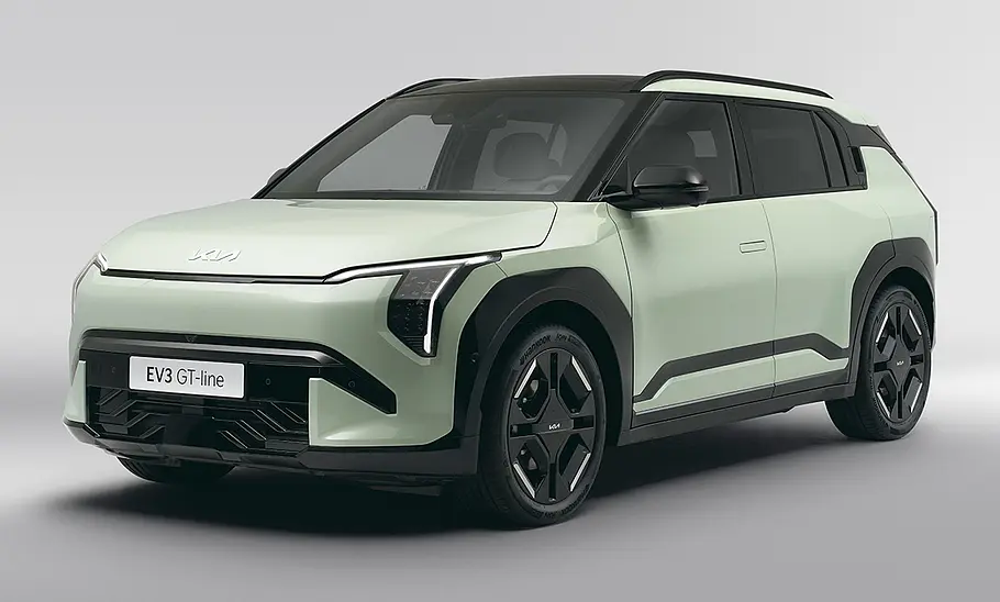 Kia EV3 (2024); stehend, schräg vorne