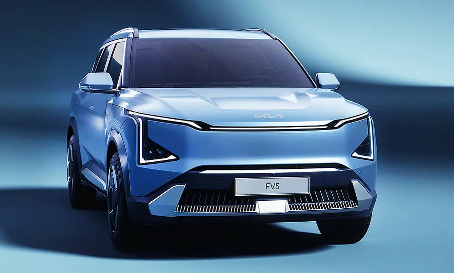 Kia EV5 (2025); stehend, schräg vorne