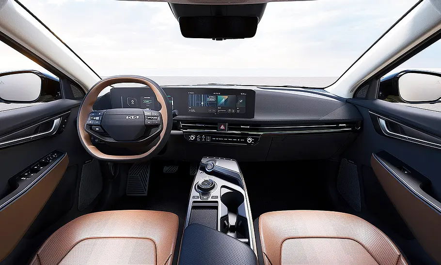 Das Cockpit des Kia EV6 Facelift (2024).