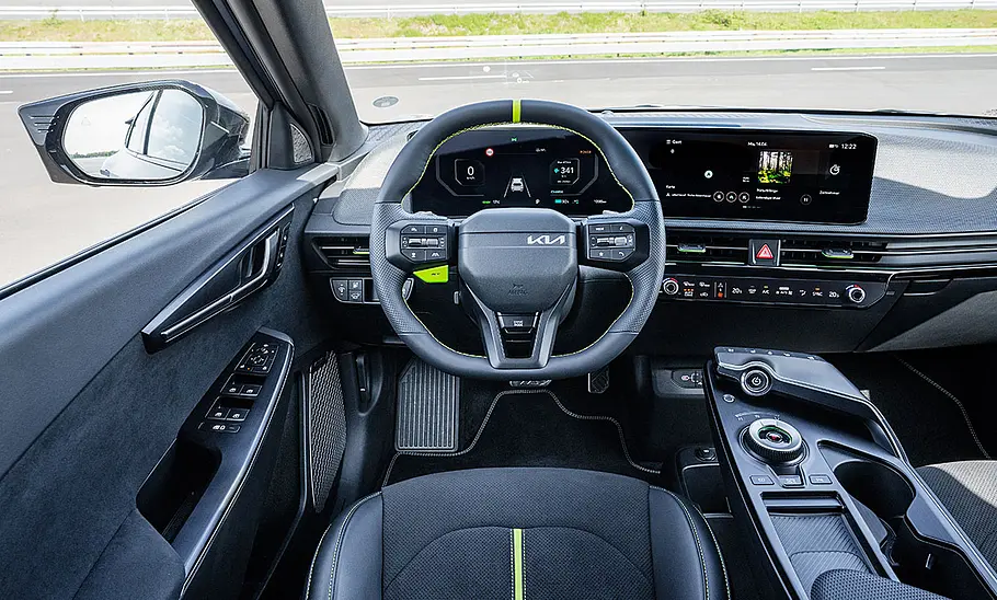 Das Cockpit des Kia EV6 GT Facelift (2025).