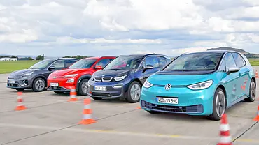 Kia e-Niro/Hyundai Kona Elektro/BMW i3/VW ID.3 - Foto: Niklas Gotta/Zbigniew Mazar