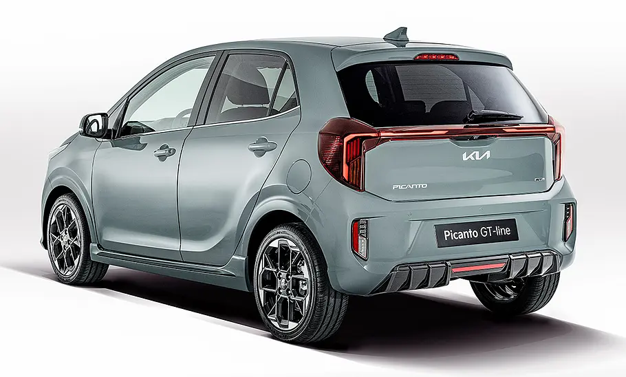 Kia Picanto Facelift (2024); stehend, schräg hinten