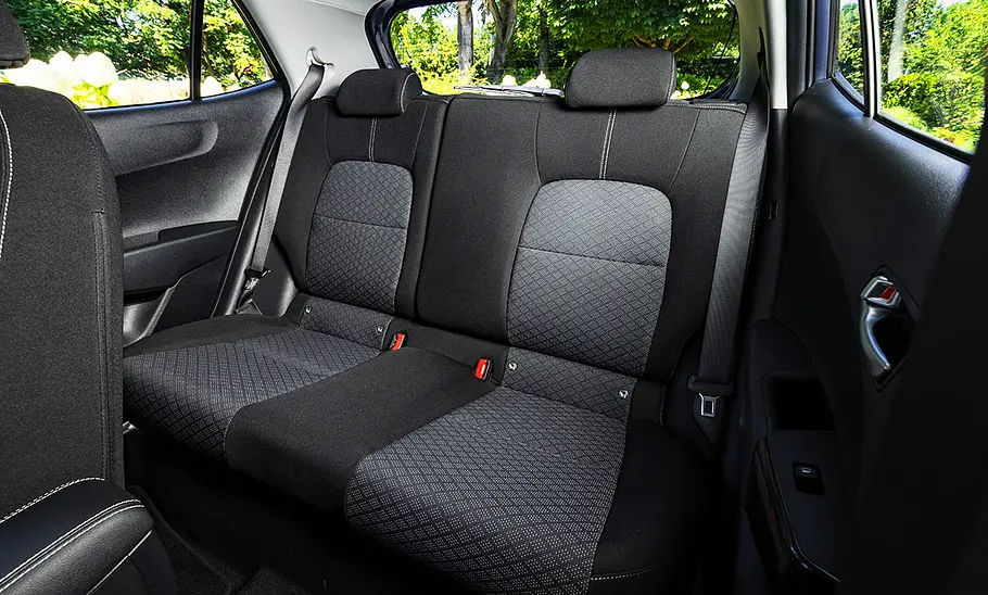 Kia Picanto Facelift (2024); Innenraum; Interieur; Innenansicht; Sitze; Rücksitzbank