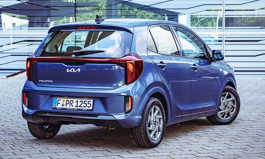 Kia Picanto Facelift (2024); stehend; Außenansicht; Heckansicht