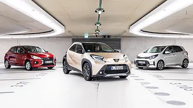 Mitsubishi Space Star/Toyota Aygo X/Kia Picanto - Foto: Daniela Loof