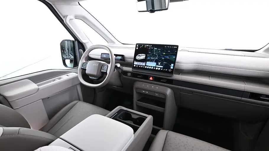 Kia PV7 Passenger Das Cockpit des Kia PV7 Passenger.