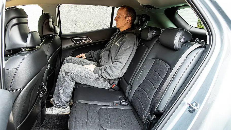 Blick in den Fondbereich des Kia Sportage.