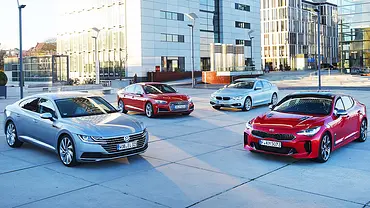 VW Arteon, Audi S5, BMW 440i, Kia Stinger - Foto: Zbigniew Mazar