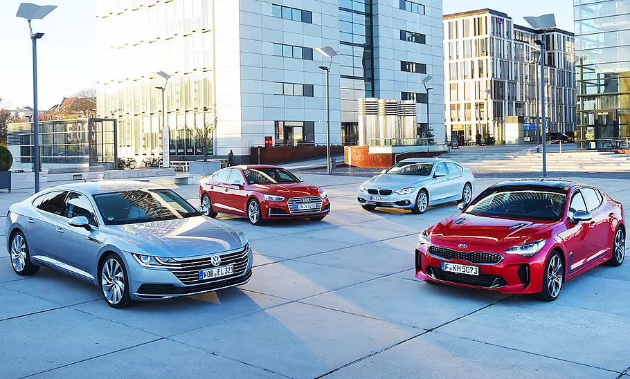 VW Arteon, Audi S5, BMW 440i, Kia Stinger