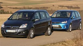 Vergleichstest Kompakt-Vans: Ford C-MAX 2.0 TDCi und Opel Zafira 1.7 CDTI - Foto: n/a Vergleichstest Kompakt-Vans: Ford C-MAX 2.0 TDCi und Opel Zafira 1.7 CDTI - Foto: n/a