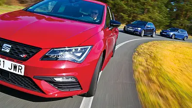 Seat Leon Cupra/BMW M140i xDrive/Audi S3 Sportback - Foto: Daniela Loof