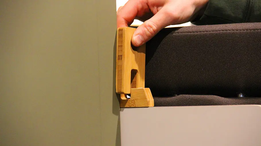 Der Sicherungsmechanismus des Badezimmers im Kompanja Zwei im Detail.