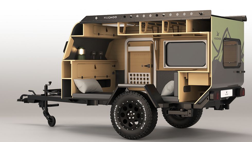 Kuckoo Camper Bruno (2026): Mini-Wohnwagen in Holz-Bauweise
