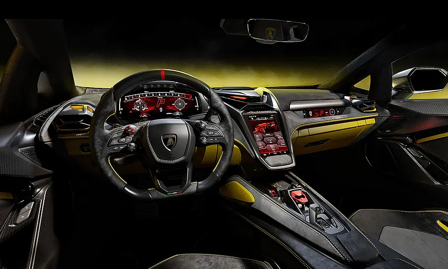 Lamborghini Fenomeno (2025) Das Cockpit des Lamborghini Fenomeno (2025).