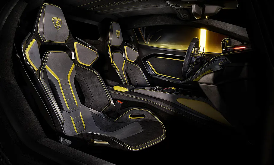 Lamborghini Fenomeno (2025) Die Vollschalensitze im Lamborghini Fenomeno (2025).
