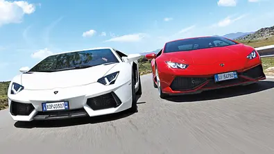 Lamborghini Huracan Aventador Faszination Vergleich Bilder technische Daten