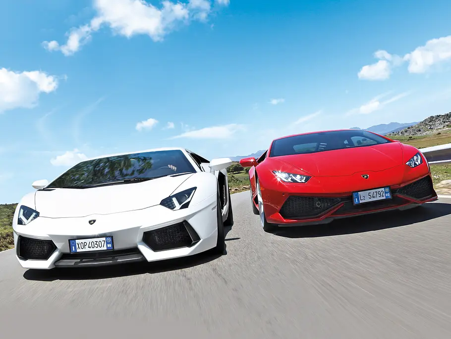 Lamborghini Huracan Aventador Faszination Vergleich Bilder technische Daten
