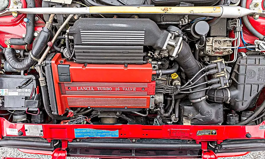 Der Motor des Lancia Delta HF Integrale Evo II.
