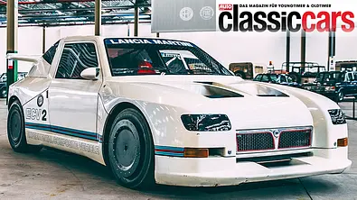Der Lancia ECV2 (1988) stehend von schräg vorne. - Foto: Lancia