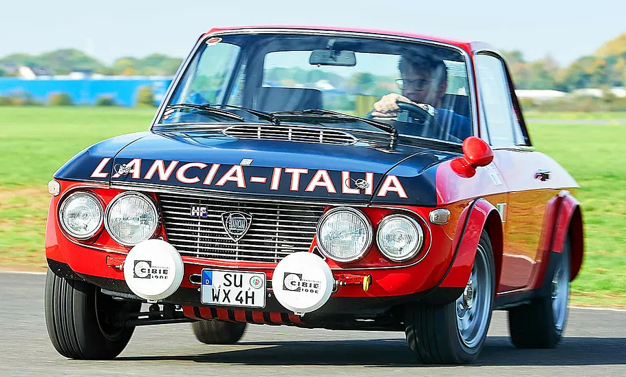 Lancia Fulvia 1.6 HF Kurvenfahrt