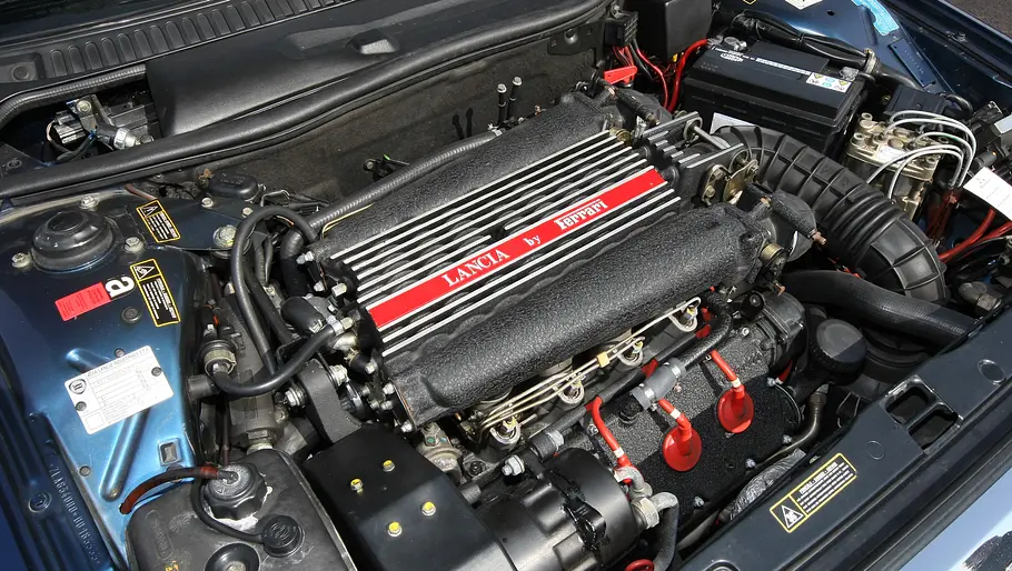 Lancia Thema 8.32 Der Motor des Lancia Thema 8.32.