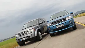 Land Rover Discovery TDV6 FreelanderSD4 SUV Vergleich Bilder technische Daten Fahrleistungen
