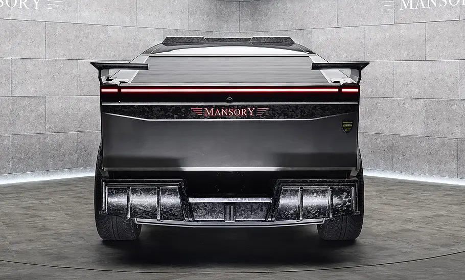 Blick von hinten auf den Mansory Elongation.