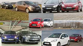 Markenduell in allen Klassen: Citroën und Renault treten in fünf Vergleichstests gegeneinander an