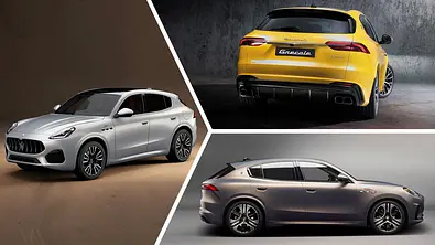 Maserati Grecale (li.)/Maserati Grecale Trofeo (o.)/Maserati Grecale Folgore (u.) - Foto: Maserati/Montage: AUTO ZEITUNG