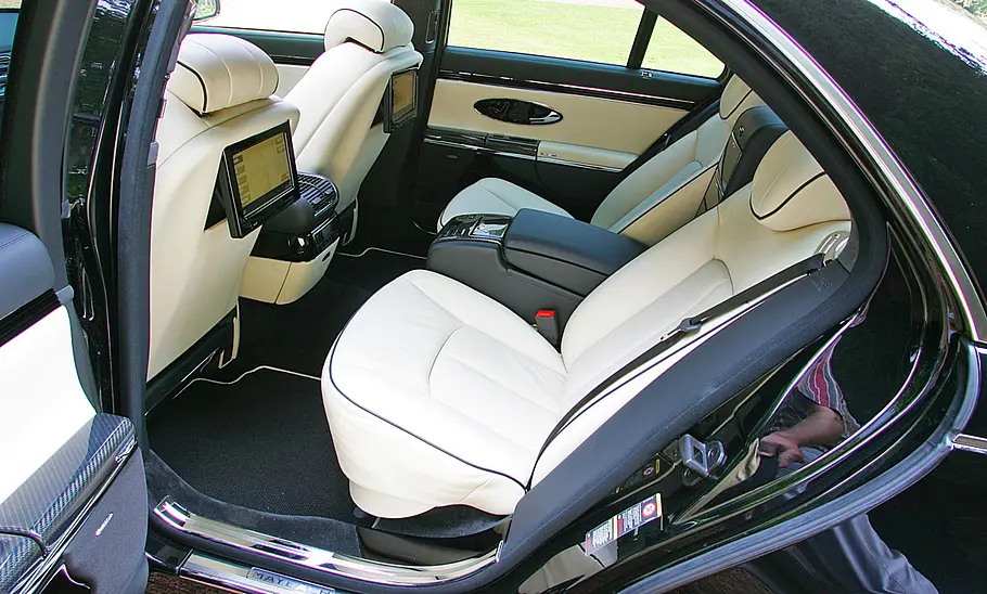 Die Rücksitze des Maybach 57 S.