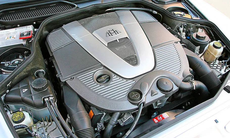 Der Motor des Maybach 62S.