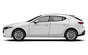 Der Mazda 3 im Profil. - Foto: Carwow