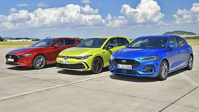 Mazda3/VW Golf/Ford Focus - Foto: Zbigniew Mazar