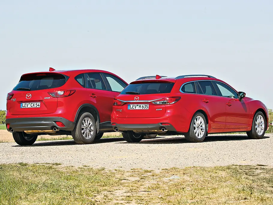 Mazda CX-5 SUV Mazda 6 Kombi Vergleich Konzepte Heck