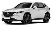 Der Mazda CX-5 vor weißem Hintergrund von vorne links. - Foto: Carwow