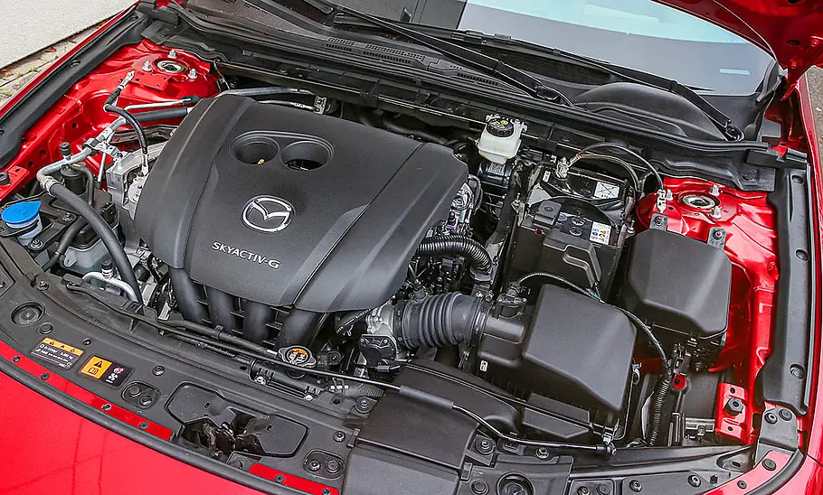 Der Motor des Mazda3 (2019).