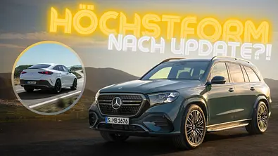Mercedes GLS statisch im Sonnenuntergang auf einem Bergplateau. - Foto: AUTO ZEITUNG