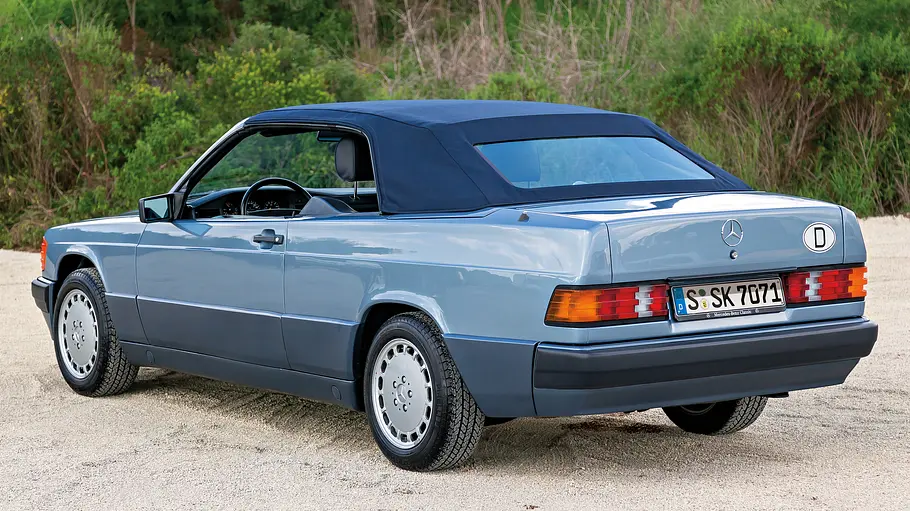 Mercedes 190 E W201 E 2.6 Cabriolet Jubliäum Bilder technische Daten Heck