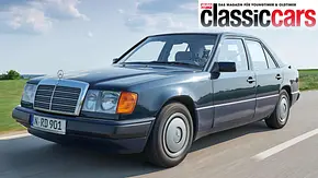 Mercedes 230 E fahrend von schräg vorne - Foto: Wim Woeber Mercedes 230 E fahrend von schräg vorne - Foto: Wim Woeber