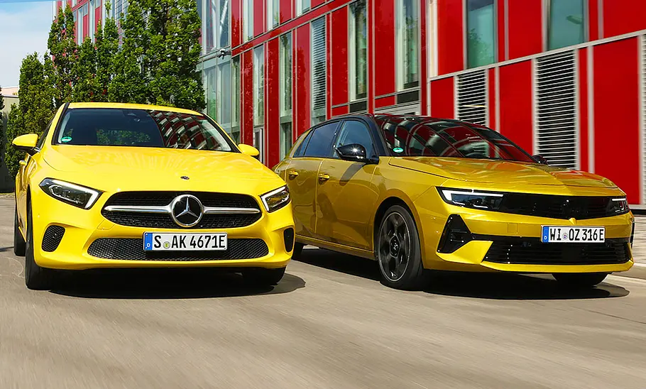 Mercedes A 250 e/Opel Astra Plug-in-Hybrid Mercedes A 250 e/Opel Astra Plug-in-Hybrid