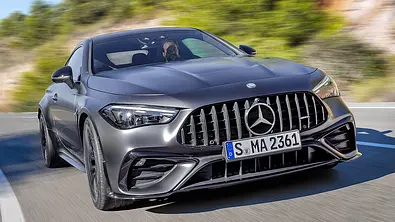 Mercedes-AMG CLE 53 (2024); fahrend, schräg vorne - Foto: Mercedes