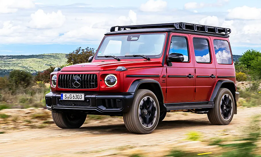 Mercedes-AMG G 63; Außenansicht; fahrend; Geländewagen; Frontansicht