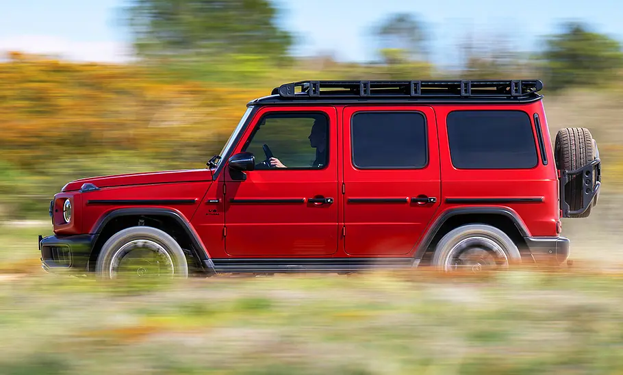 Mercedes-AMG G 63; Außenansicht; fahrend; Geländewagen; Profilansicht