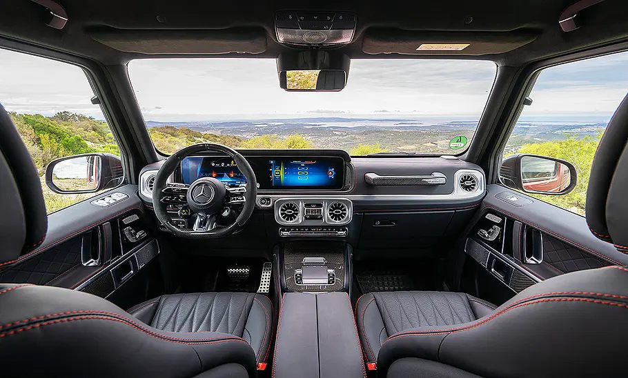 Mercedes-AMG G 63; Innenraum; Innenansicht; Interieur; Cockpit; Armaturen; Lenkrad