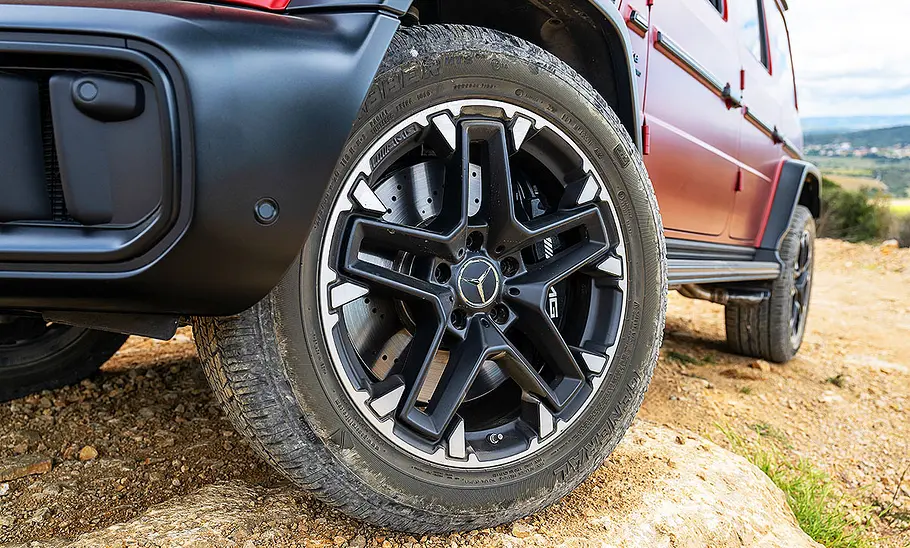 Mercedes-AMG G 63; Außenansicht; stehend; Geländewagen; Detail; Rad; Felge