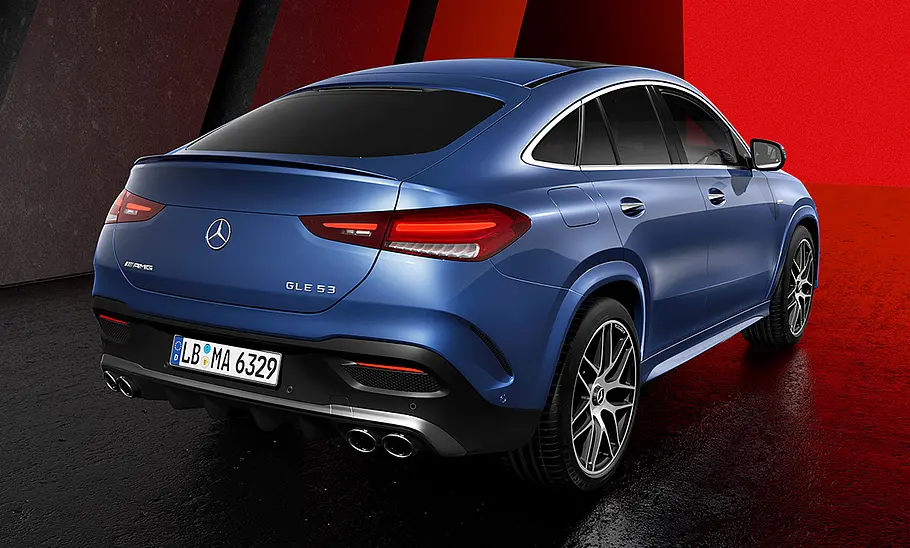 Mercedes-AMG GLE 53 Coupé Facelift (2023); stehend; Heckansicht