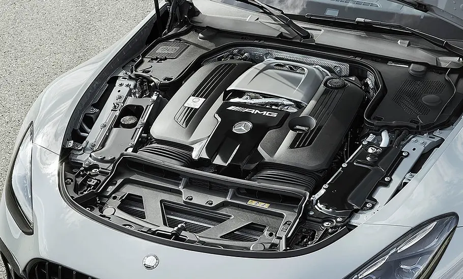 Der V8-Motor des Mercedes-AMG GT 63 Pro (2024).