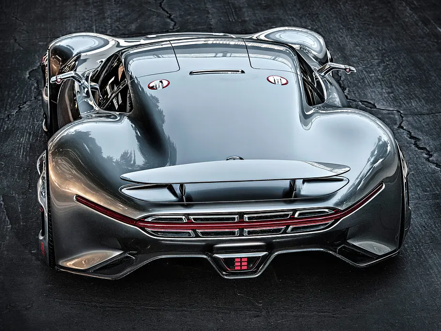 Exklusiv: Mercedes AMG Vision Gran Turismo Mercedes AMG Vision Gran Turismo Bilder Konzept Studie Heck